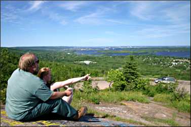 The view from Bardon's Peak in Duluth.