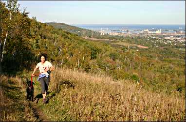 View from Superior Hiking Trail in Duluth.