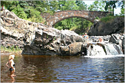 Swimming in Duluth's Lester Park.