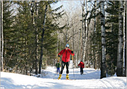 Skiing in Duluth's Lester Park.
