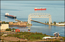 Duluth's harbor and bayfront.