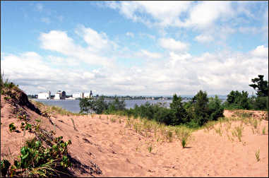 Dunes on Duluth's Park Point.