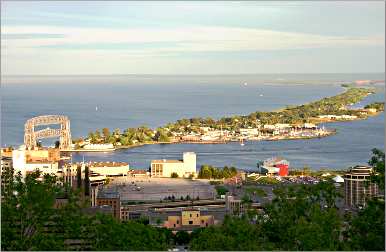 The view from Duluth's Skyline Parkway.