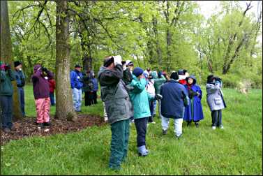 Birders on the Chippewa River.
