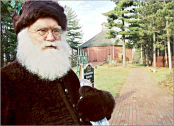 Father Christmas at Old World Wisconsin.