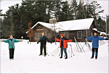 A ski class in Eagle River.
