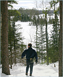 Lake overlook near Ely.