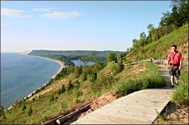 The Empire Bluff hike in Sleeping Bear Dunes.