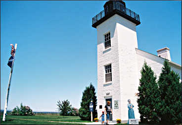 The lighthouse in Escanaba.