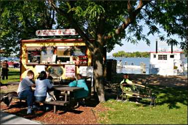 A food stand on Lake Minnetonka.