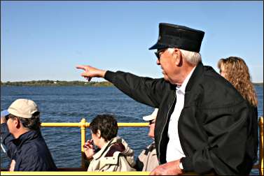 A conductor on the Minnehaha.