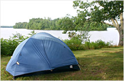 Camping at Lac du Flambeau Tribal Campground.