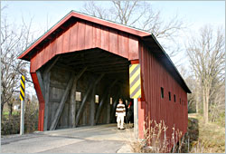 Covered bridge on the Glacial River Trail.