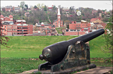 A cannon in Galena.