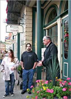 A historian leads a ghost tour in Galena.