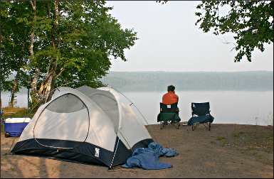 Marie Louise Lake Campground at Sleeping Giant.