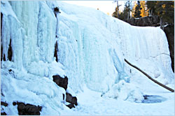 Frozen Gooseberry Falls.