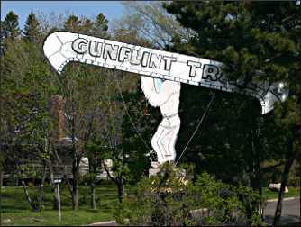 Old Gunflint Trail sign.