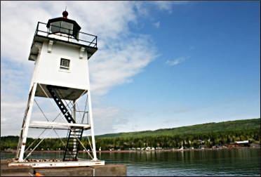 The light station in Grand Marais.