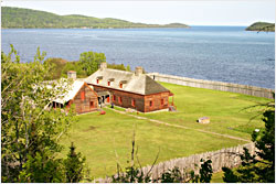 Stockade at Grand Portage.