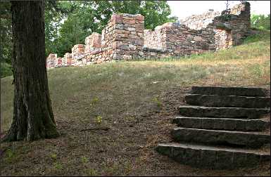 Ruins of Joseph Brown's house.