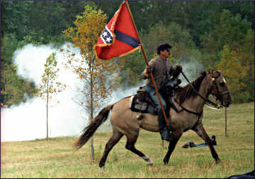 A Confederate soldier in Greenbush.