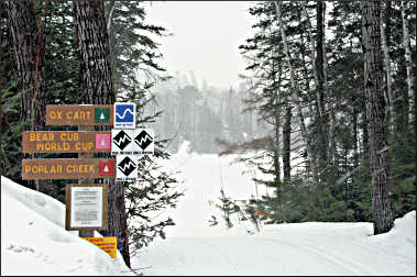 Central Gunflint ski trails.