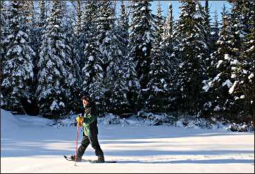 Gunflint snowshoeing.