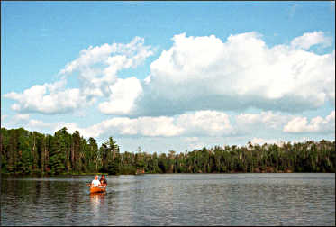 Canoe on Tuscarora Lake.