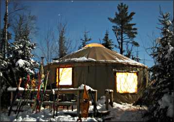 Tall Pines Yurt on the Gunflint Trail.