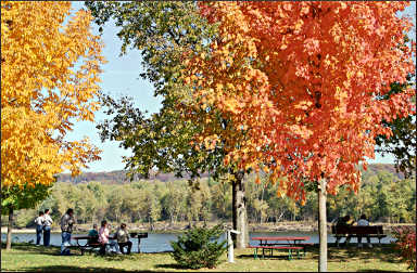 Fall colors in Guttenberg.