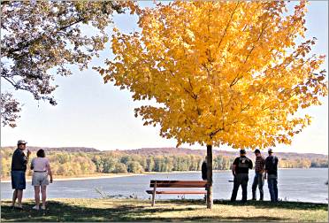 Maples on the Mississippi in Guttenberg, Iowa.