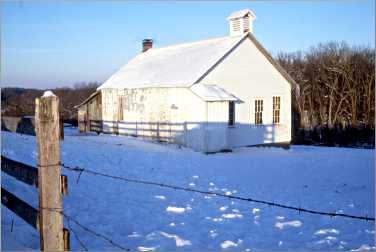 An Amish schoolhouse near Harmony.