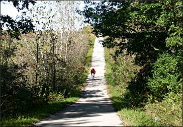 A hill on the Harmony-Preston Valley Trail.