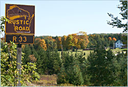 Rustic Road 33 near Holy Hill.