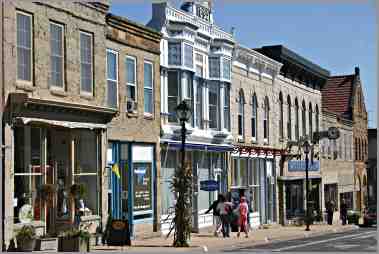 High Street in Mineral Point Wisconsin.