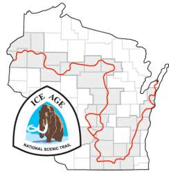 Map of the Ice Age Trail.