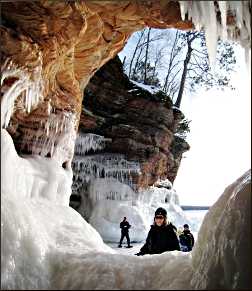 Mainland ice caves in the Apostles.