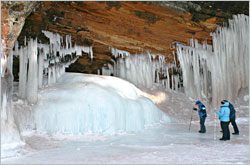 Blue ice in the Apostles.