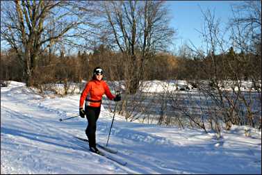 A skier at ABR.