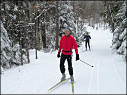 Skiers at ABR in Ironwood.