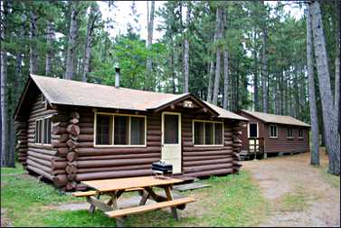 Bert's Cabins in Itasca State Park.