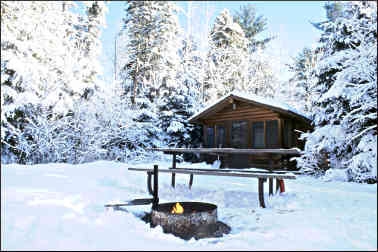 Camper cabins at Jay Cooke.
