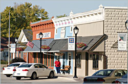 Downtown Kalona.