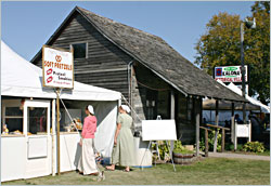 Pretzel stand at Kalona Historical Village.