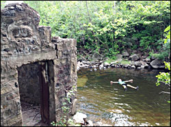 Swimming in Keene Creek.