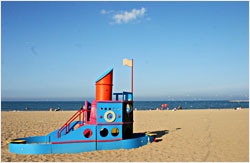 A beach on Lake Michigan.