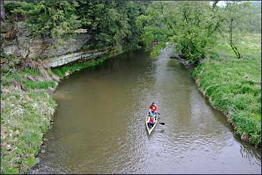 Canoeing on the Kickapoo River.