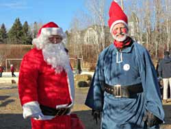 Santa and elves at Julebyen.