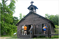 
Missionaries built Lac Qui Parle Mission.
